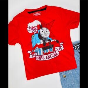 Thomas the Engine T-shirt and Jeans Shorts